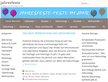 Tablet Screenshot of jahresfeste.com